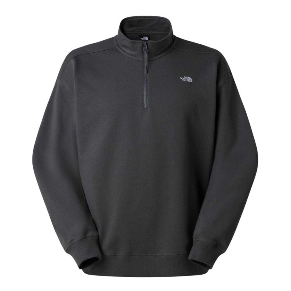 The North Face Mens Essential Quarter Zip Sweatshirt / Anthracite Grey